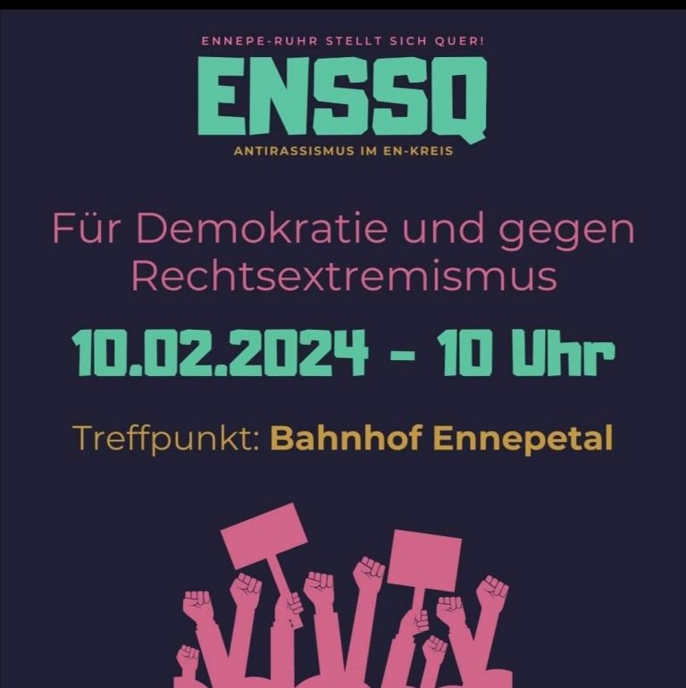 Wir sind am 10.02.2024, 10 Uhr am Bahnhof Ennepetal dabei!